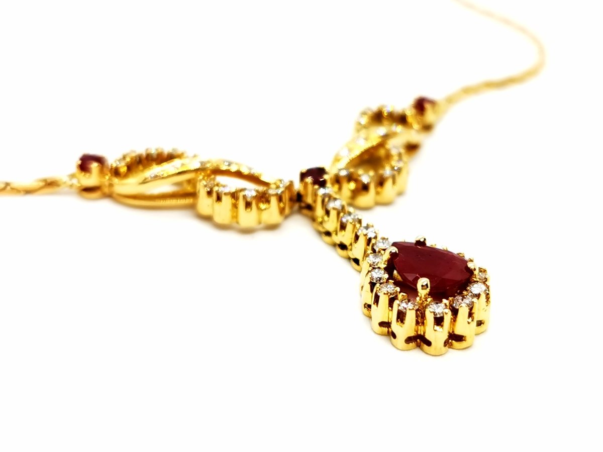 Collier Or jaune Rubis - Castafiore