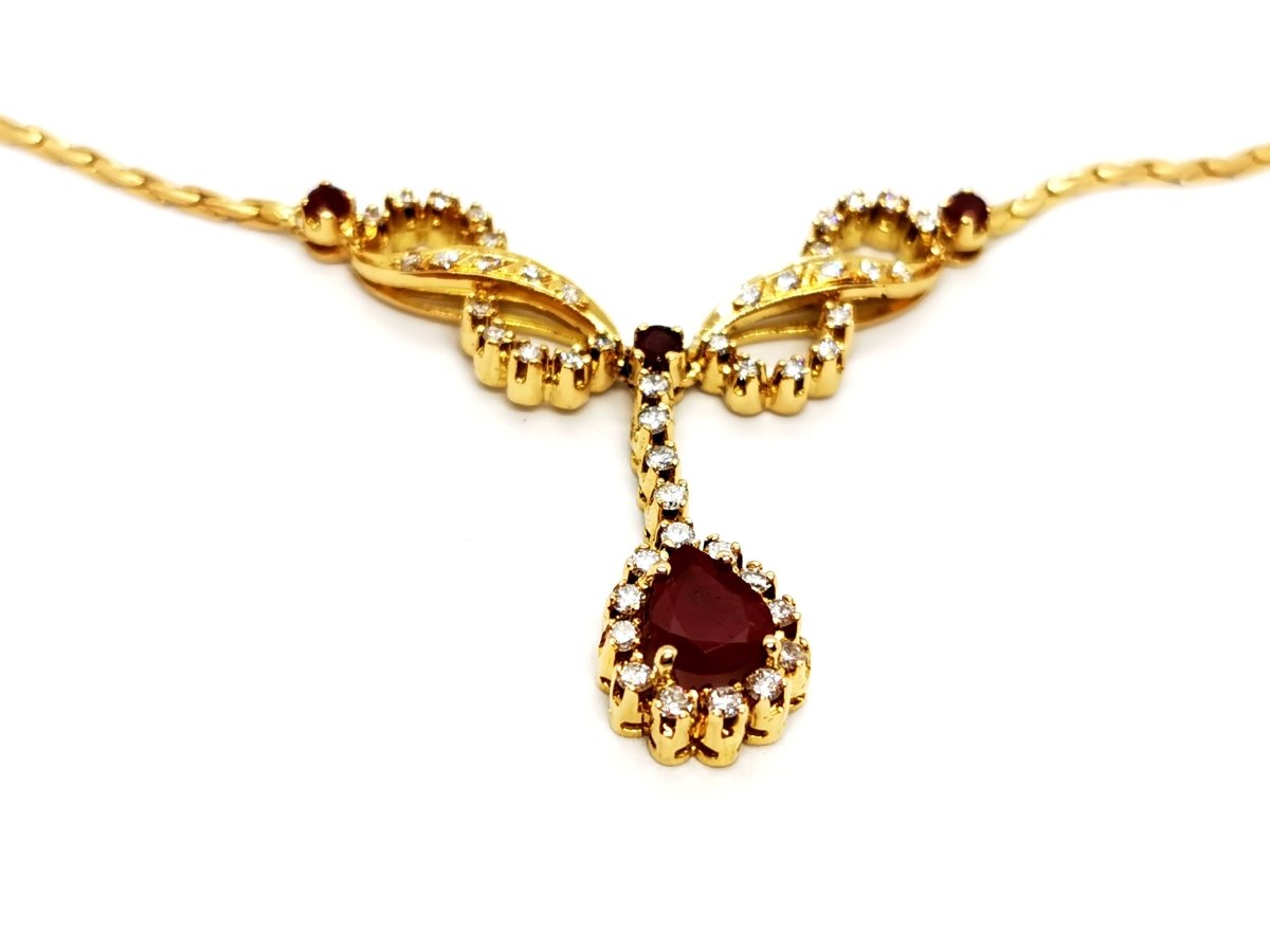 Collier Or jaune Rubis - Castafiore