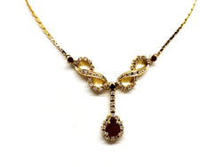 Collier Or jaune Rubis - Castafiore