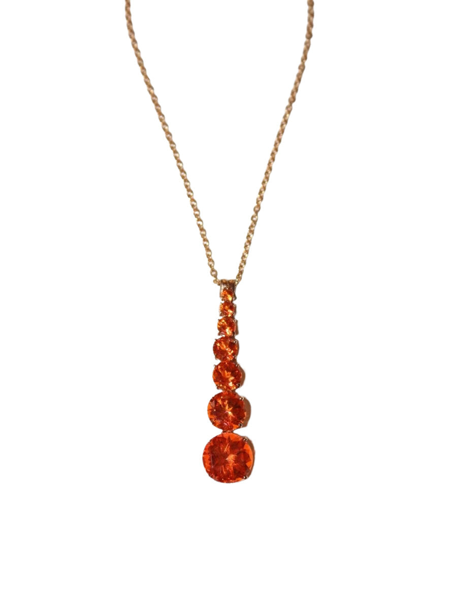Collier Or Jaune Topazes en chute - Castafiore