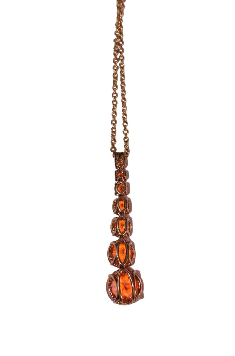 Collier Or Jaune Topazes en chute - Castafiore