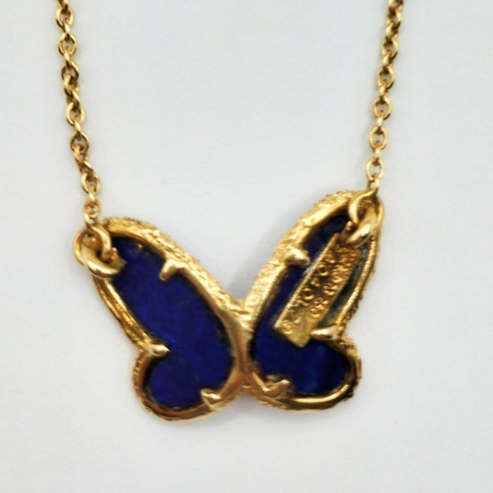 Collier Papillon en or jaune et lapis lazuli Van Cleef and Arpels - Castafiore