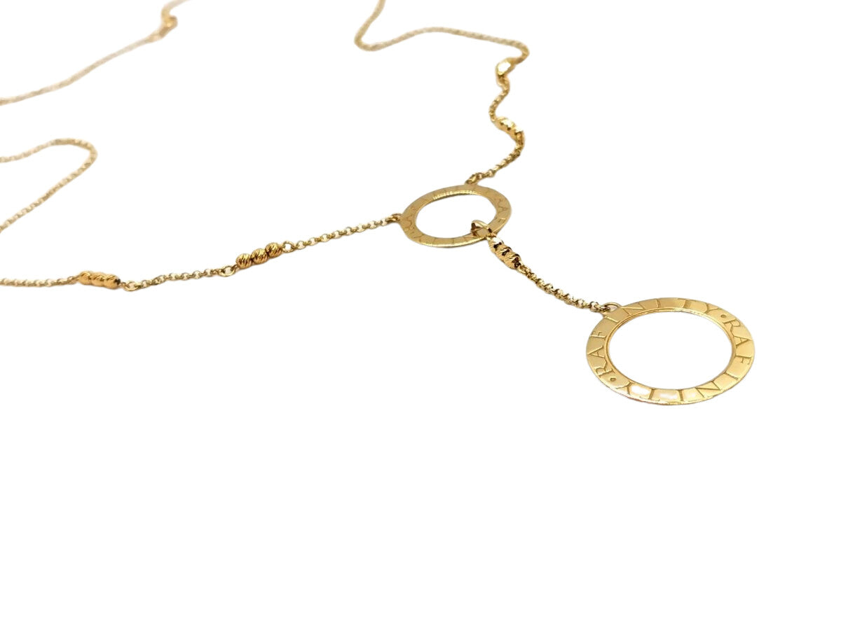 Collier Pendentif anneaux en or jaune - Castafiore