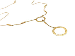 Collier Pendentif anneaux en or jaune - Castafiore