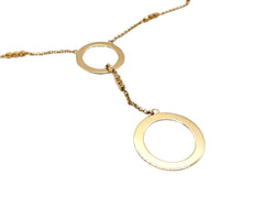 Collier Pendentif anneaux en or jaune - Castafiore
