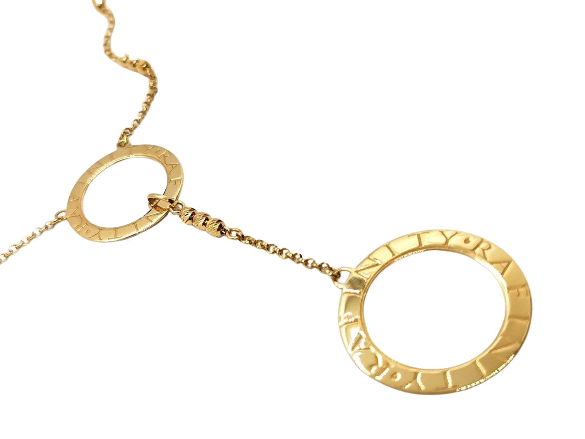 Collier Pendentif anneaux en or jaune - Castafiore