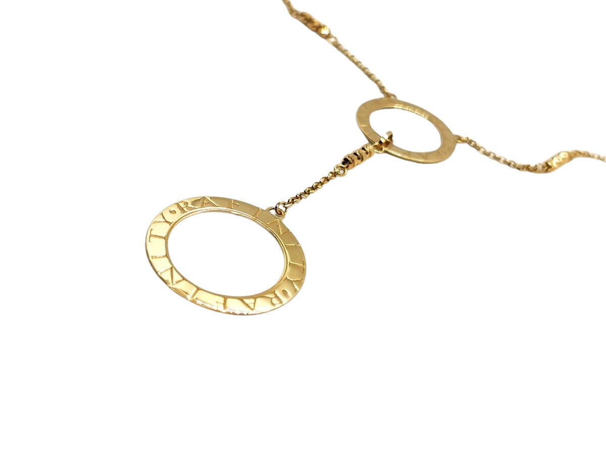 Collier Pendentif anneaux en or jaune - Castafiore