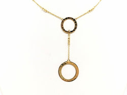 Collier Pendentif anneaux en or jaune - Castafiore