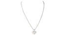 Collier pendentif coeur en or blanc et diamants - Castafiore