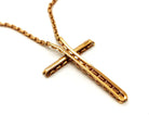 Collier Pendentif croix en or jaune - Castafiore