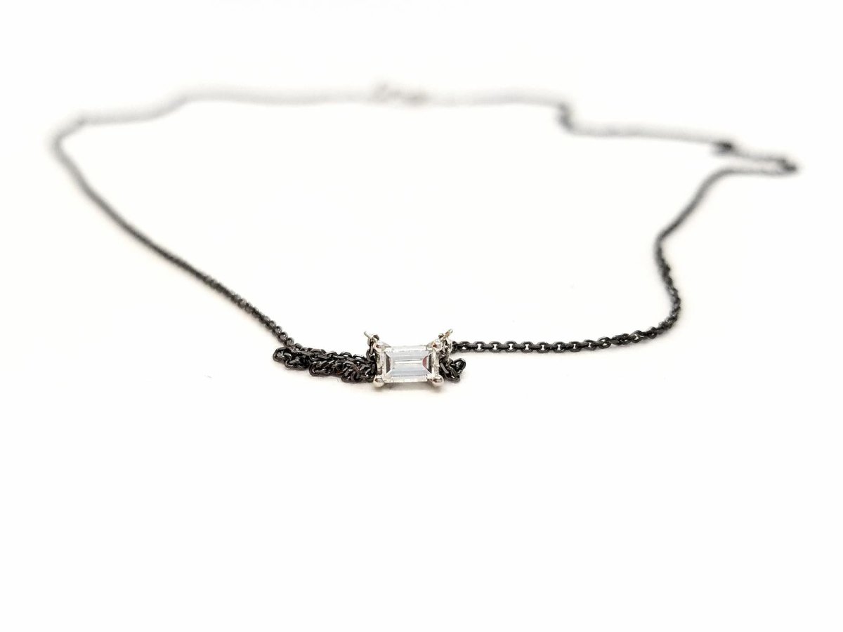 Collier Pendentif en or blanc et diamant - Castafiore