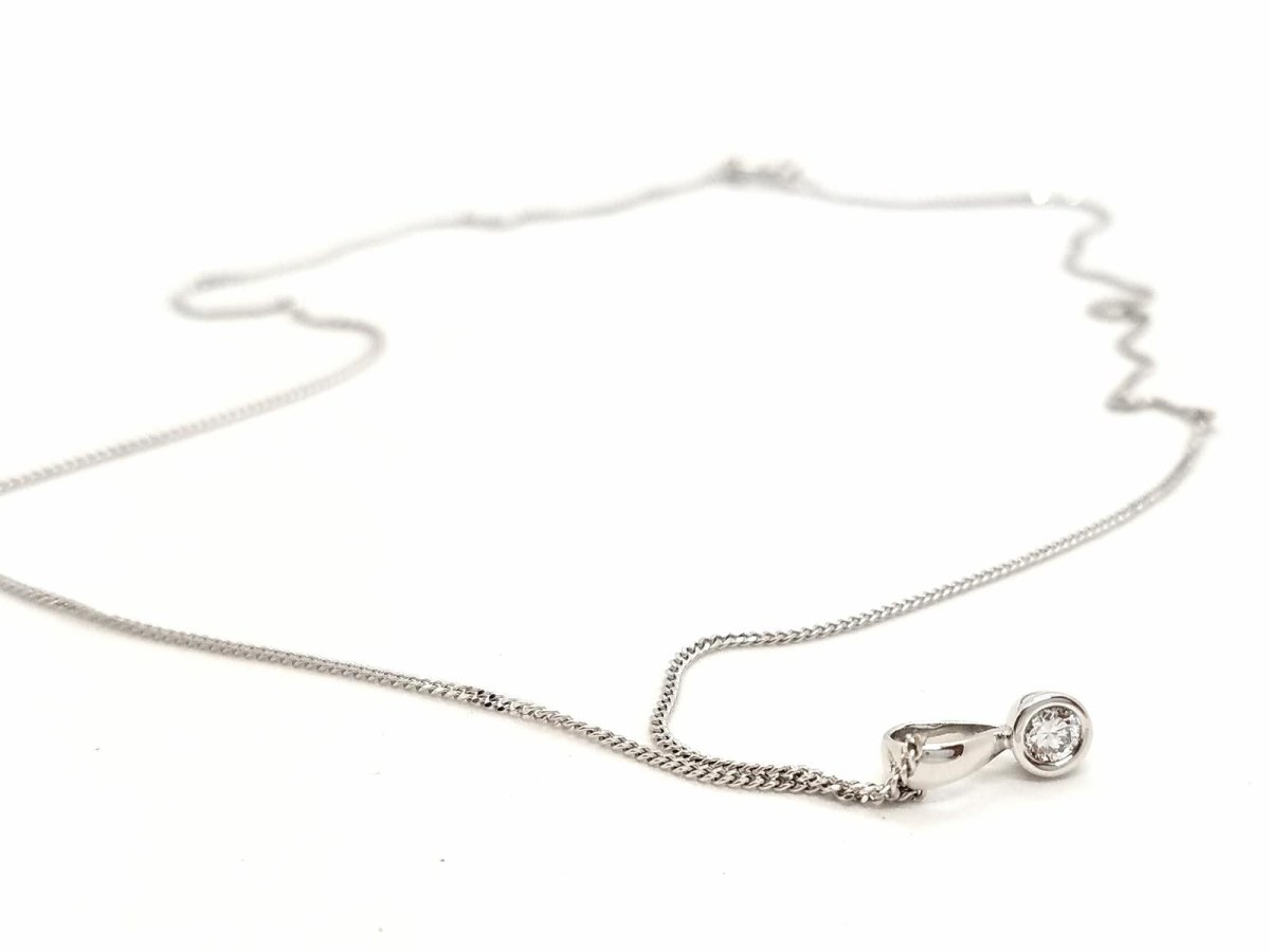 Collier Pendentif en or blanc et diamant - Castafiore