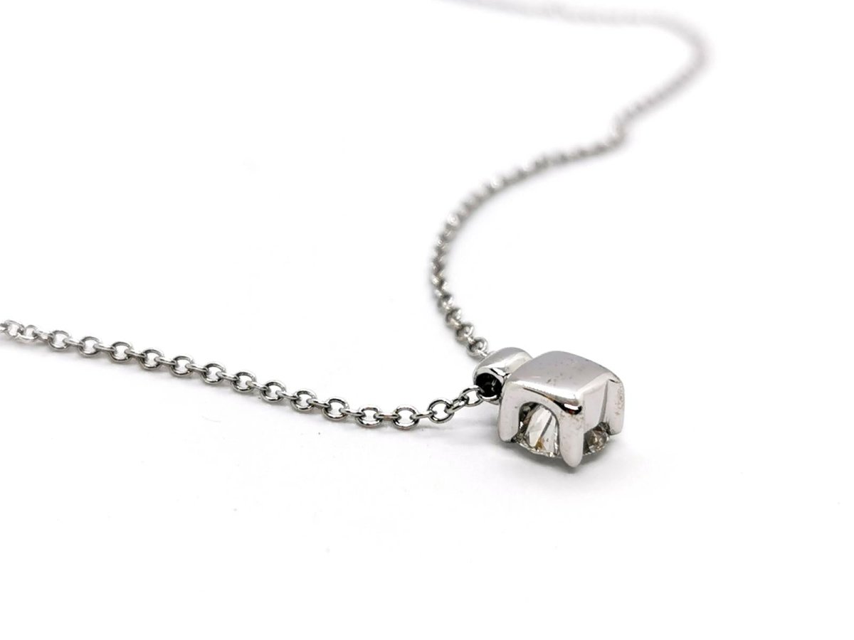 Collier Pendentif en or blanc et diamant - Castafiore