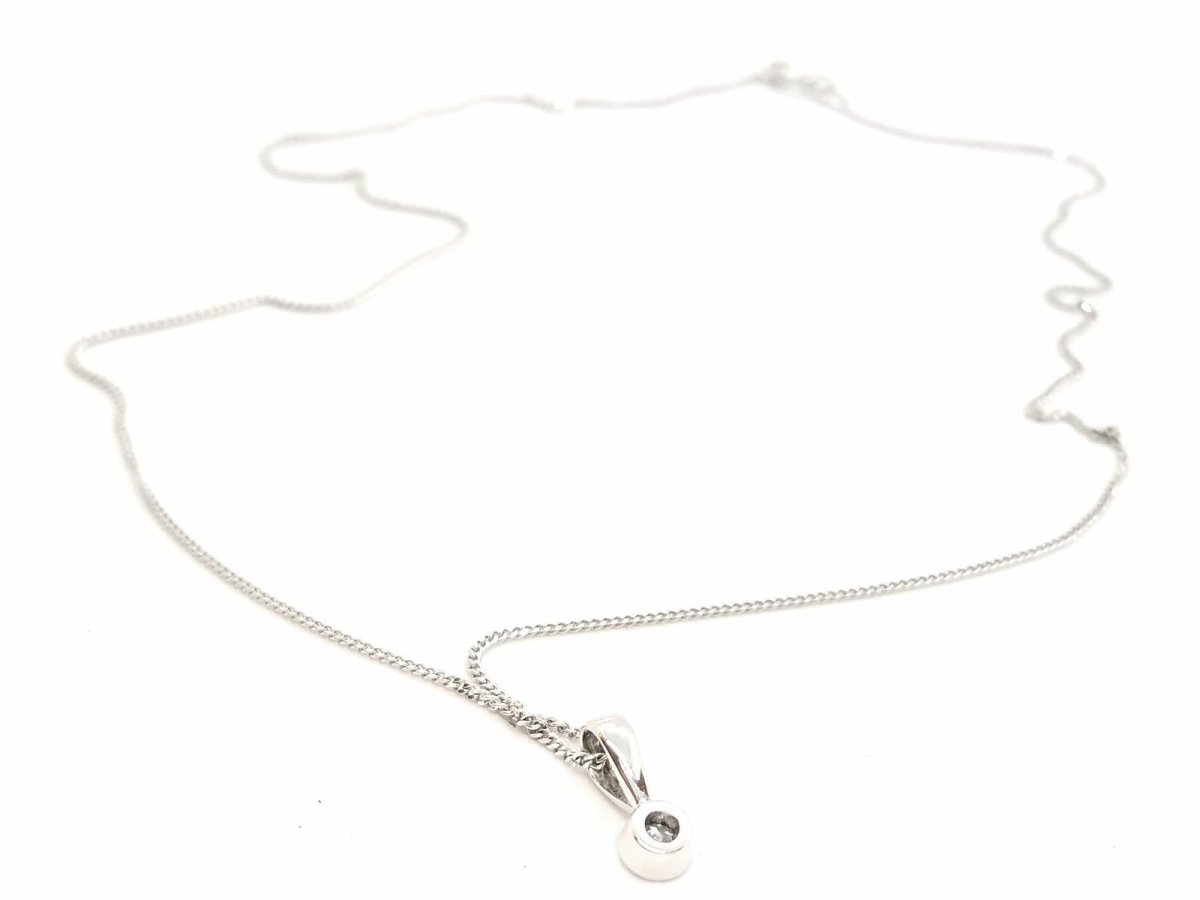 Collier Pendentif en or blanc et diamant - Castafiore