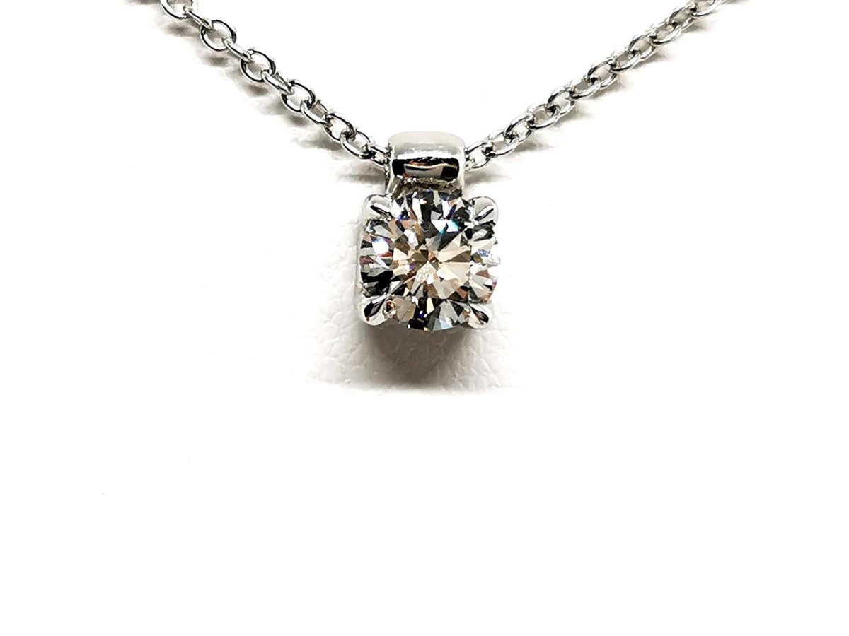 Collier Pendentif en or blanc et diamant - Castafiore