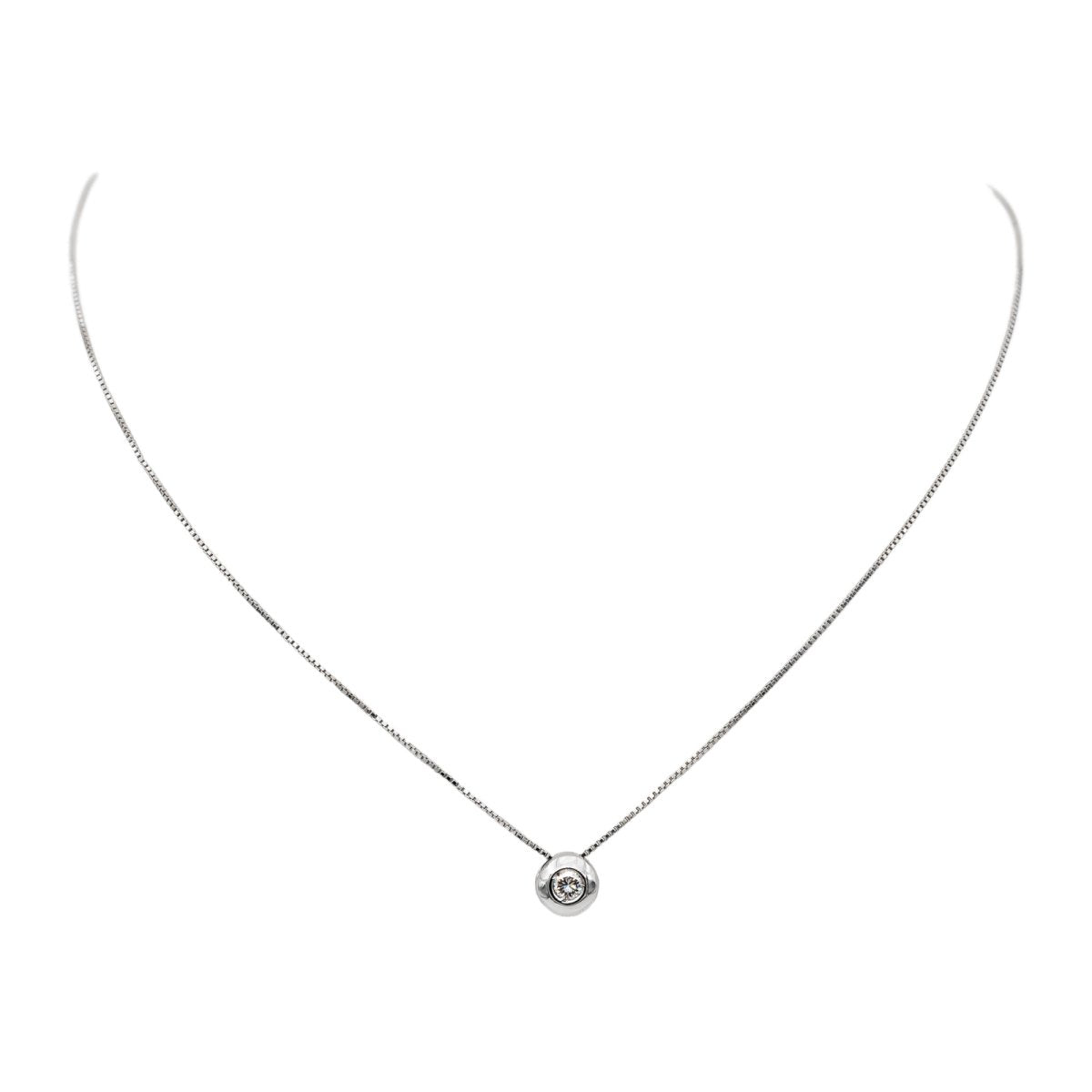 Collier Pendentif en or blanc et diamant - Castafiore
