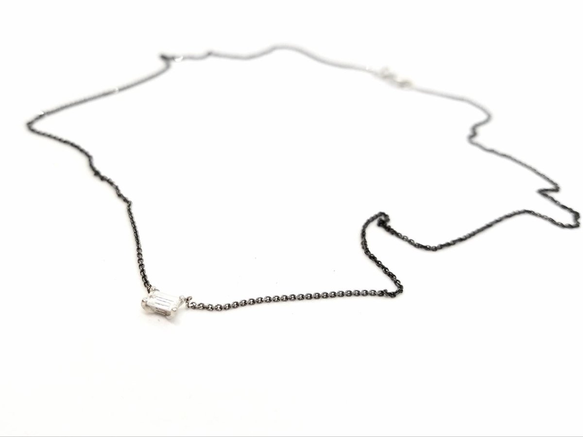 Collier Pendentif en or blanc et diamant - Castafiore