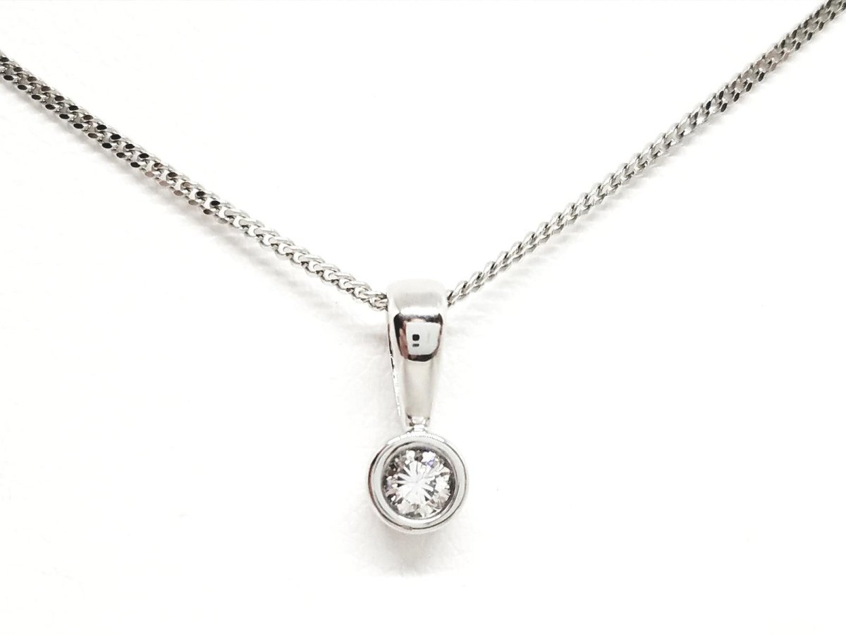 Collier Pendentif en or blanc et diamant - Castafiore