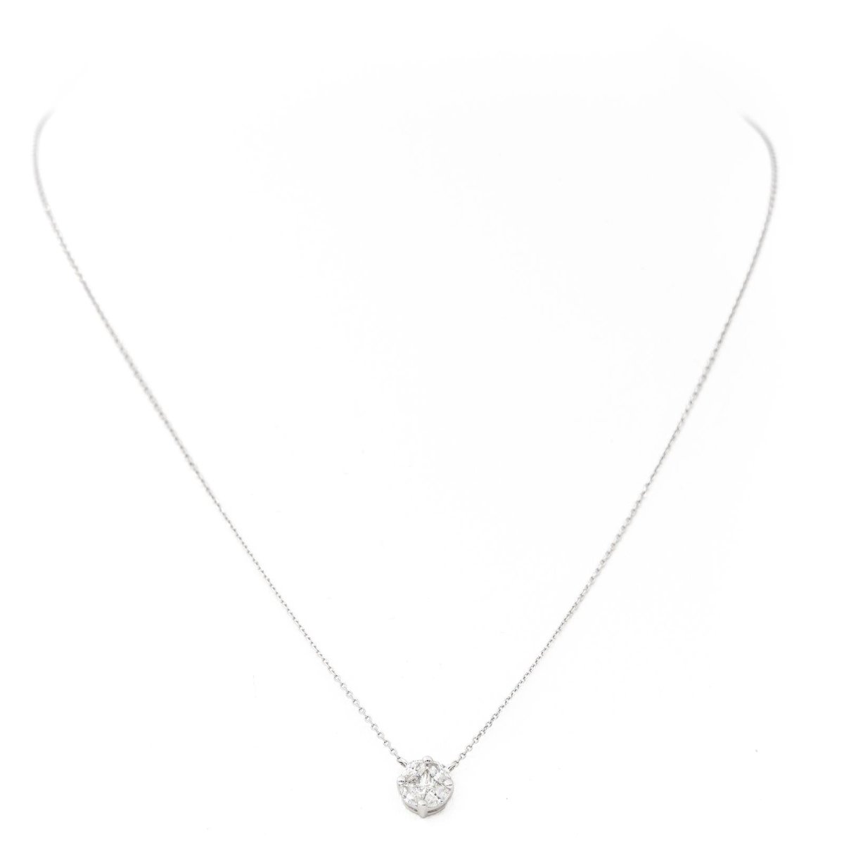 Collier Pendentif en or blanc et diamants - Castafiore