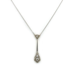 Collier Pendentif en or blanc et diamants - Castafiore