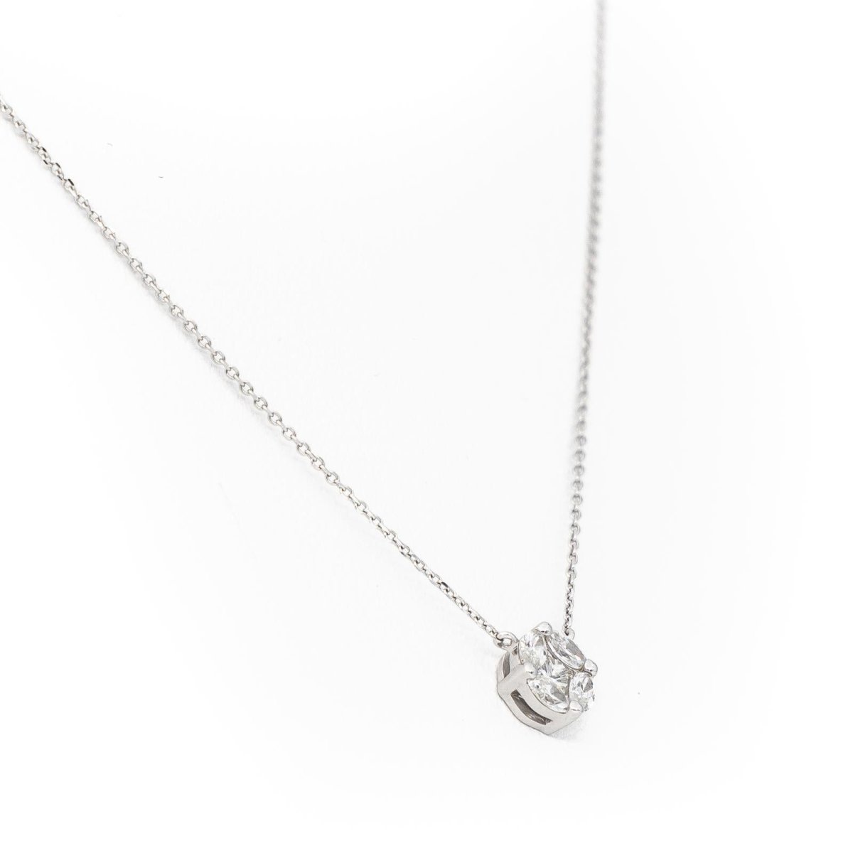 Collier Pendentif en or blanc et diamants - Castafiore