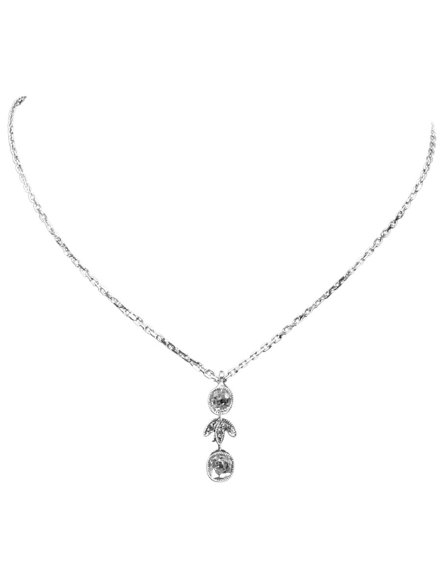Collier Pendentif en or blanc et diamants - Castafiore