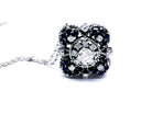 Collier Pendentif en or blanc, saphirs et diamants - Castafiore