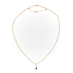 Collier Pendentif en or jaune, diamant et saphir - Castafiore