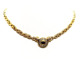 Collier Pendentif en or jaune, diamants et rubis - Castafiore
