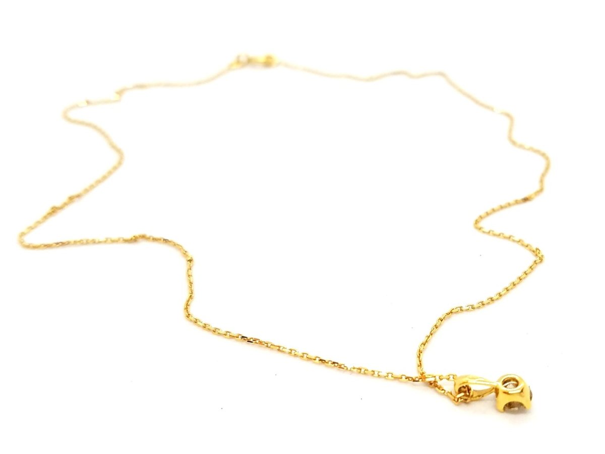 Collier Pendentif en or jaune et diamant - Castafiore