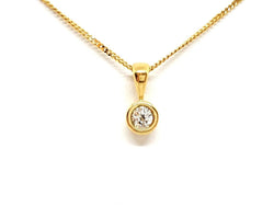 Collier Pendentif en or jaune et diamant - Castafiore