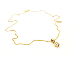 Collier Pendentif en or jaune et diamant - Castafiore