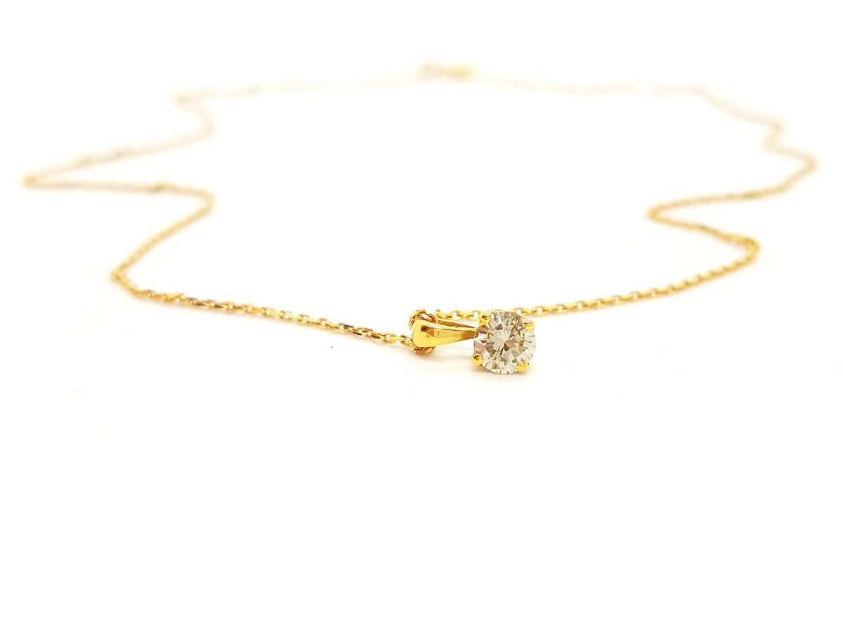 Collier Pendentif en or jaune et diamant - Castafiore
