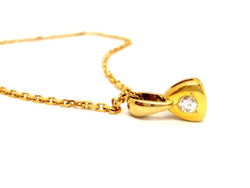 Collier Pendentif en or jaune et diamants - Castafiore