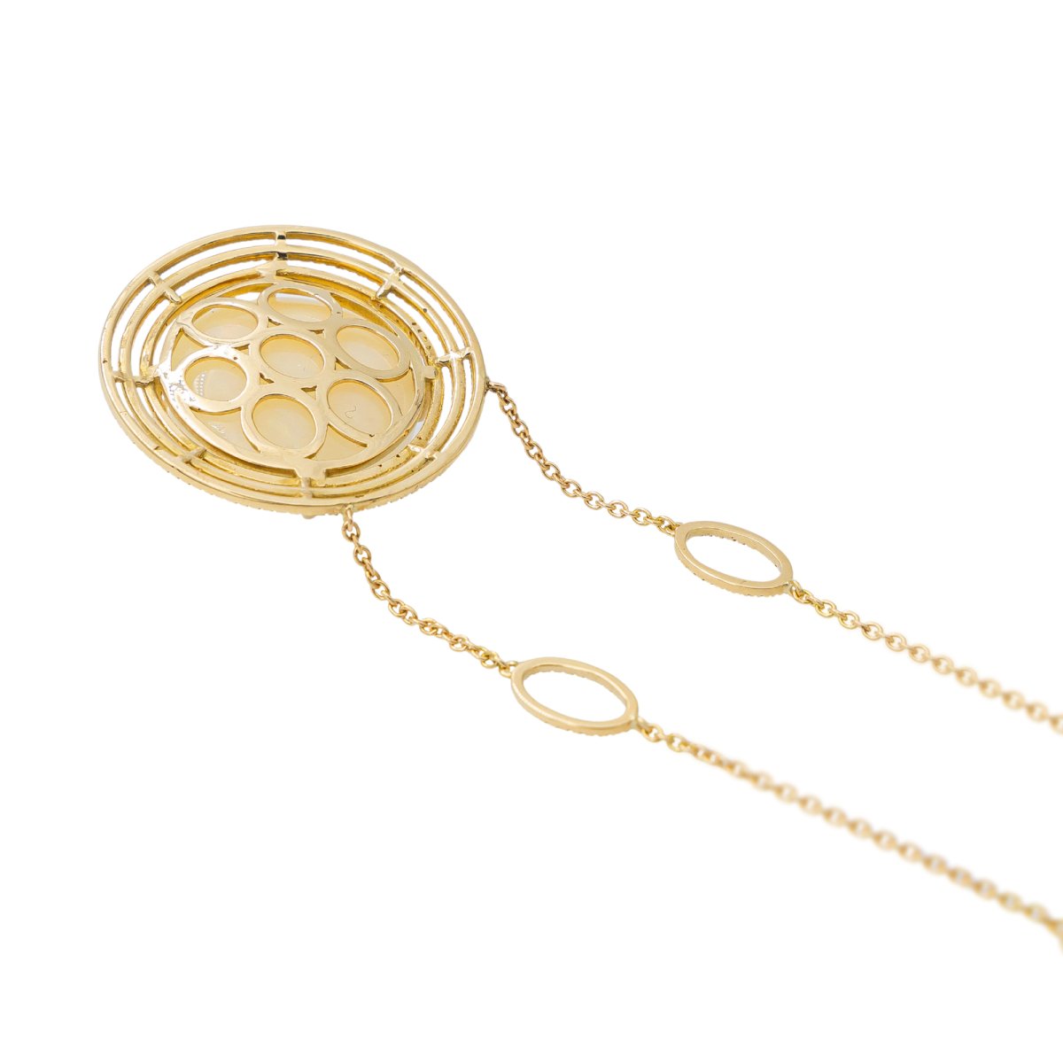 Collier Pendentif en or jaune et opale - Castafiore