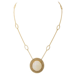 Collier Pendentif en or jaune et opale - Castafiore