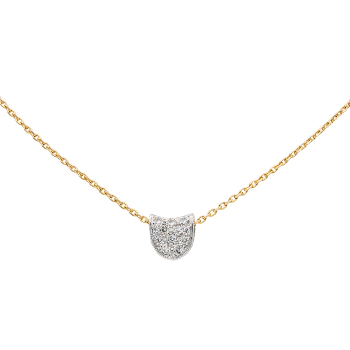 Collier Pendentif Or jaune Diamant - Castafiore