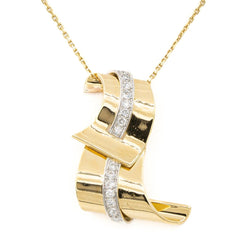 Collier Pendentif Or jaune Diamant - Castafiore