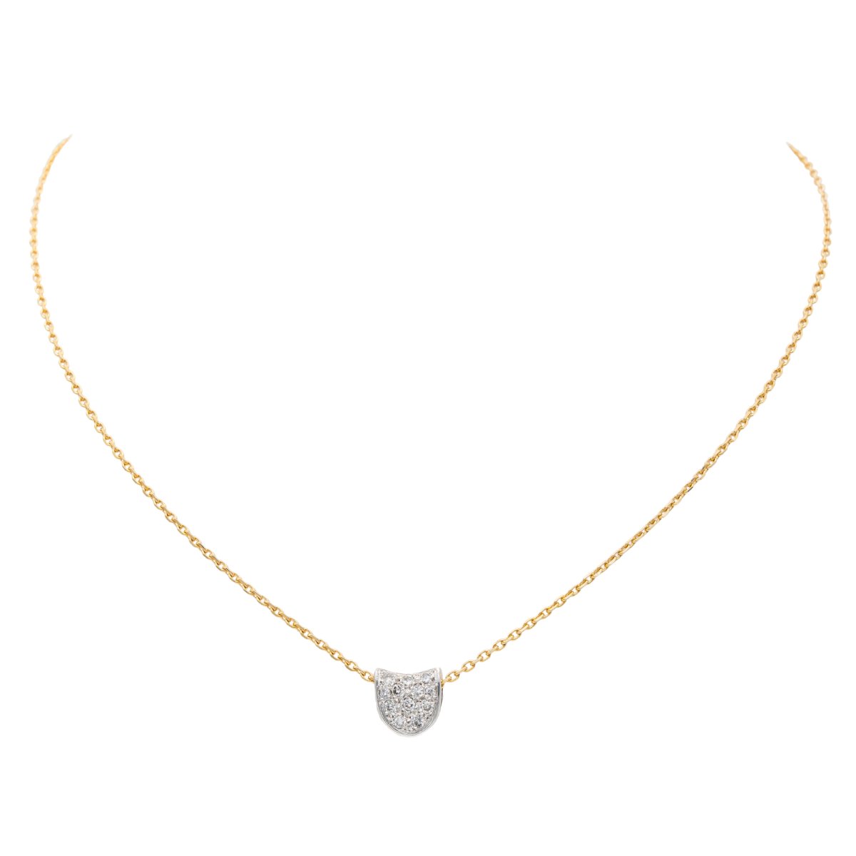 Collier Pendentif Or jaune Diamant - Castafiore