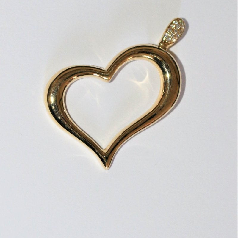 Collier Pendentif PIAGET "Heart" en or jaune et diamants - Castafiore