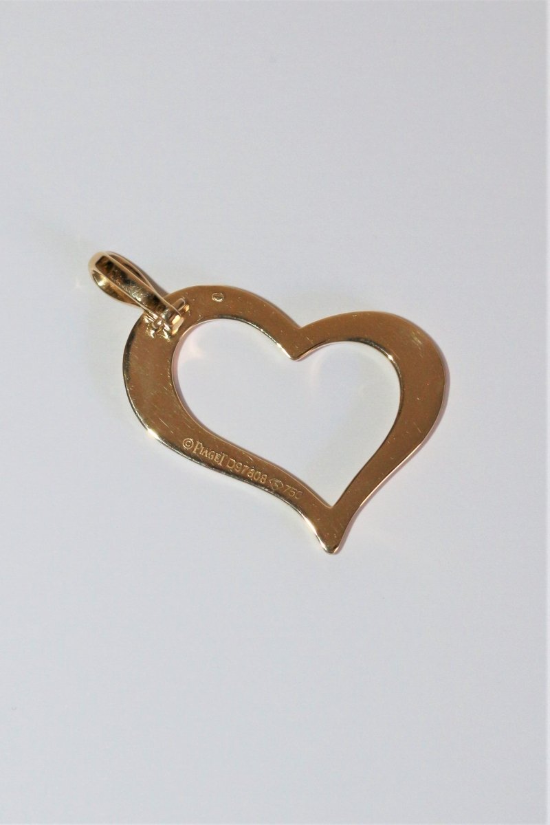 PIAGET Heart Pendant Necklace in yellow gold and diamonds