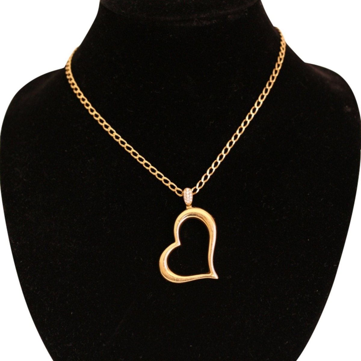 Collier Pendentif PIAGET "Heart" en or jaune et diamants - Castafiore