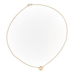 Collier Pendentif rond en or jaune et diamant - Castafiore