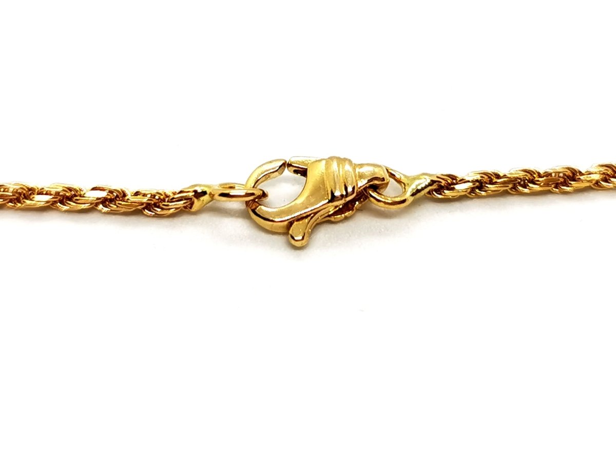 Collier Pendentif trilogie en or jaune et diamants - Castafiore