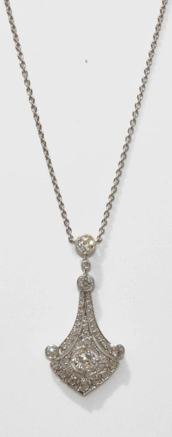 Collier platine et diamant - Castafiore