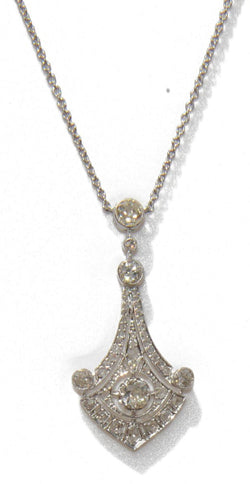 Collier platine et diamant - Castafiore