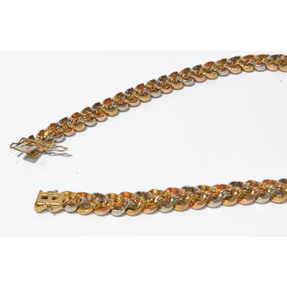 Collier Poiray 3 couleurs d'or modèle Tresse - Castafiore