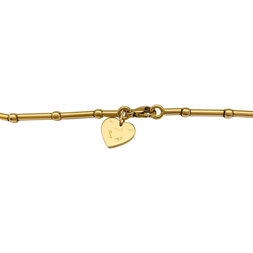 Collier Poiray "Coeur Secret" en or jaune, diamants - Castafiore