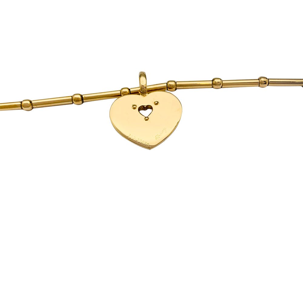 Collier Poiray "Coeur Secret" en or jaune, diamants - Castafiore