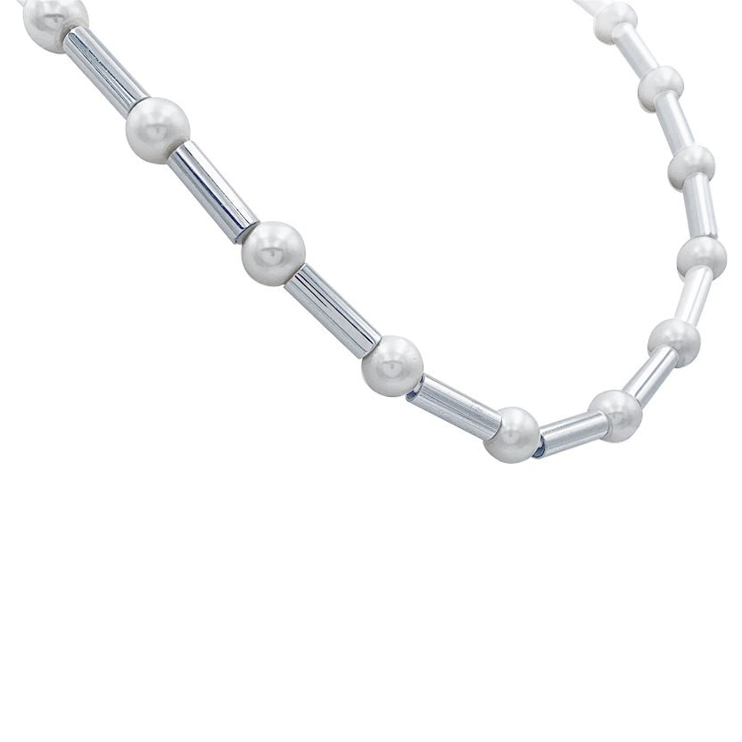 Collier Poiray, "Fuseau", or blanc, perles - Castafiore